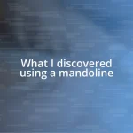 What I discovered using a mandoline